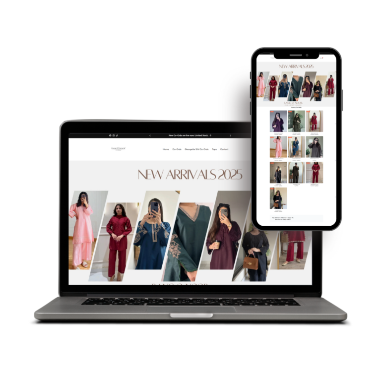 Culturally inspired Shopify store development for Rang O Noor